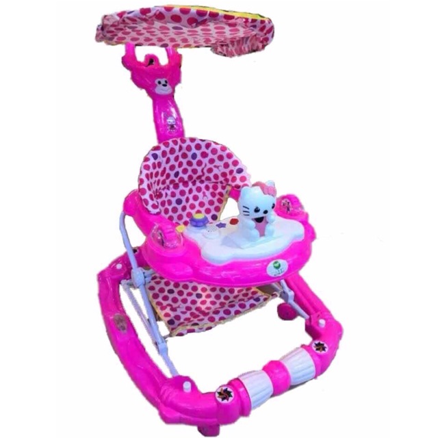 3 in 1 Multifunctional Walker + Rocker with Removable Push Handle